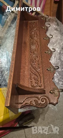 Дъбова старинна закачалка Белгия, снимка 2 - Закачалки - 55890502