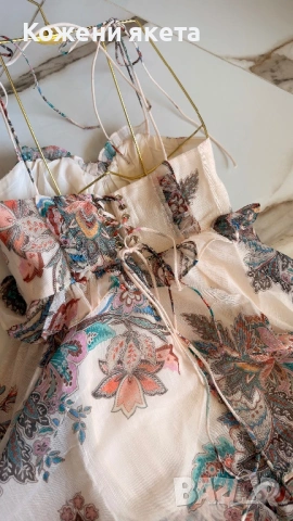 Ефирна лятна рокля с мотиви, снимка 3 - Рокли - 54329719