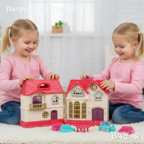 Къщичка за кукли Funny House, снимка 2 - Кукли - 52675989