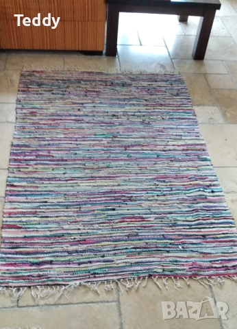 Красива многоцветна пътека черга, ръчна изработка, снимка 2 - Килими - 53281620