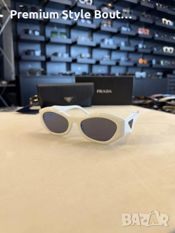 Очила + висок клас калъф + на марката кутия + сертификат + кърпичка prada, снимка 2 - Слънчеви и диоптрични очила - 54159495