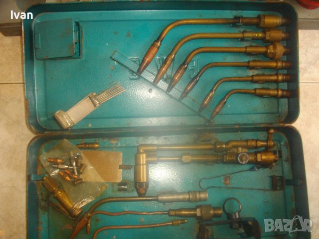 Немски К-т 24 Части За Резак За Оксижен-Газо-Кислородно-Ацетилен Рязане/Запояване-Старо Качество-EWO, снимка 4 - Поялници и запояване - 42342117