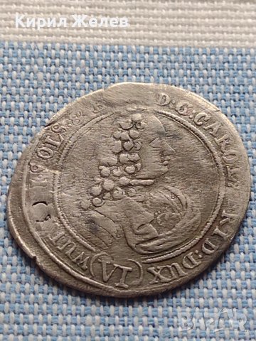 Сребърна монета 6 кройцера 1713г. Карл Фридрих Уелс 29766