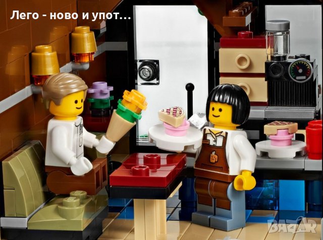 Употребявано Lego Creator Expert - Градски площад (10255) , снимка 11 - Конструктори - 40137982