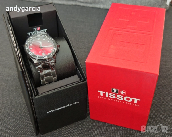 TISSOT SEASTAR 1000 QUARTZ 40mm T120.410.33.421.00 чисто нов часовник с кутия 100% оригинален, снимка 10 - Мъжки - 51496687
