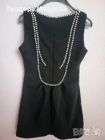 дамска рокля с перли , снимка 2 - Рокли - 47822443