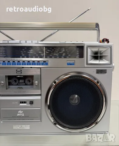 🔈Колекционерски ретро радиокасетофон JVC RC-M70JW  - Boombox - профилактиран🔉, снимка 3 - Радиокасетофони, транзистори - 55764685
