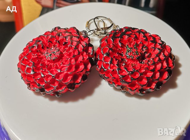 Обеци от полимерна глина , снимка 3 - Обеци - 35495484