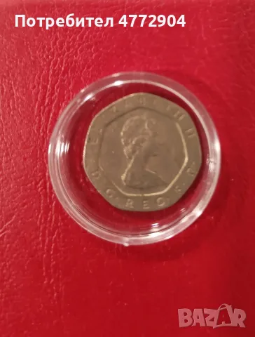 1982 England Queen Elizabeth II 20 Pence