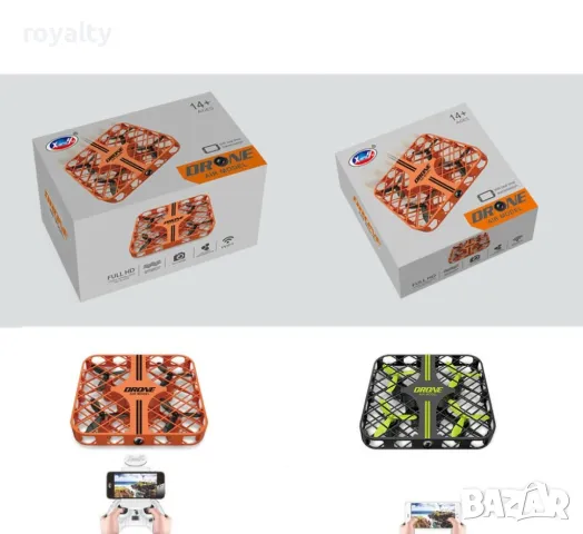 Дрон XY-016 фиксирана височина, мини решетка WIFI дистанционно управление, снимка 4 - Дронове и аксесоари - 49002435