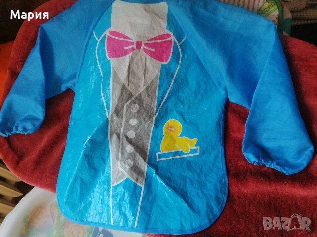 Лигавник с ръкави за малък господин +ПОДАРЪК и наколенки за пълзене, снимка 2 - Други - 29888569