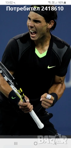 Nike Knit Rafa Nadal US Open 2010 Final Mens Size L / XL  ОРИГИНАЛ! Мъжка Тениска !, снимка 11 - Тениски - 50463430
