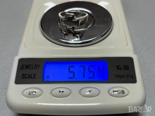 Мъжки Сребърен Пръстен (проба 925)- 5,75 грама, снимка 8 - Пръстени - 53897763