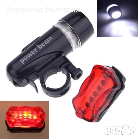 Фар и Стоп за колело - LED  комплект за велосипед, снимка 1