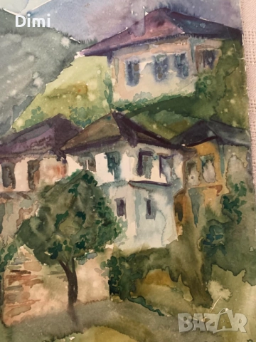 РУМЕН МИНКОВ акварел пейзаж, снимка 2 - Картини - 52858708