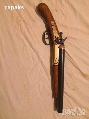 Скъсена ловна двуцевна пушка. Реплика на „рязана“ ловна пушка двуцевка всяваща панически ужас сред у, снимка 6 - Бойно оръжие - 21489022