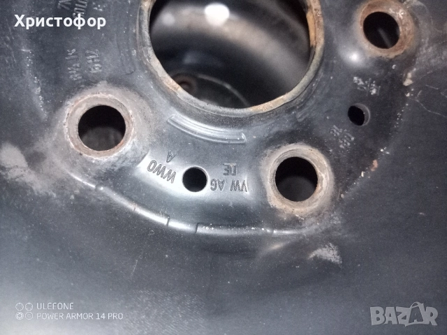 4 бр. зимни 16 цолови CONTINTAL с железни джанти за wv , снимка 8 - Гуми и джанти - 52112795