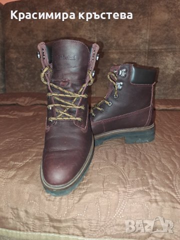 Продавам дамски боти timberland.Ботите са почти нови защото са обувани 2,3 пьти, снимка 2 - Дамски боти - 39300106