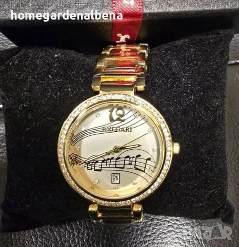 Дамски луксозни часовници с кристали — метална верижка — различни модели и цветове, снимка 2 - Дамски - 54233069