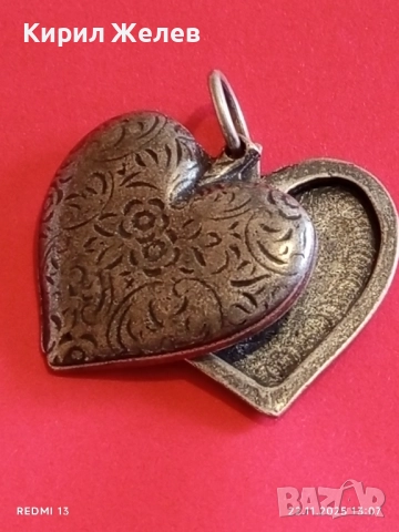 РОМАНТИЧНА ВИСУЛКА СЪРЦЕ ❤️ КРАСИВА ОРНАМЕНТИКА 52162, снимка 6 - Колиета, медальони, синджири - 52501864