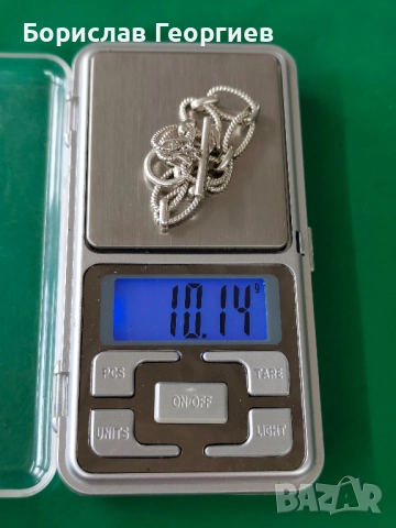 Сребърна гривна, снимка 4 - Гривни - 52536512