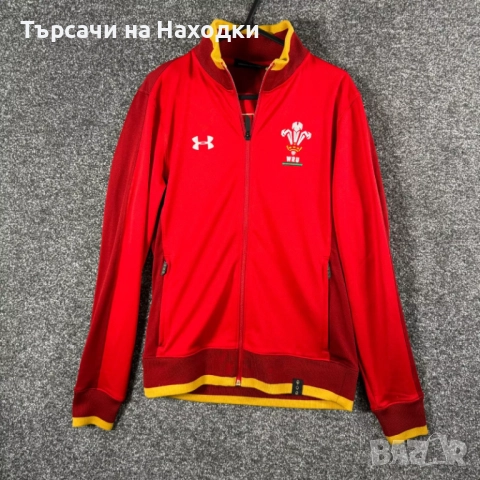 Мъжко горнище Under Armour Wales Mens Track Jacket LARGE Red Rugby Training Top WRU Regular UA