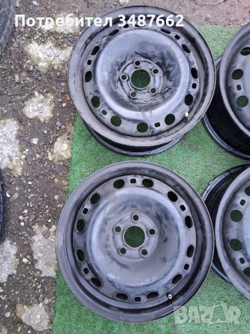 15цола метални за VW Audi 5×100 6J ×15 ет43 ц.57.1мм , снимка 3 - Гуми и джанти - 52722109