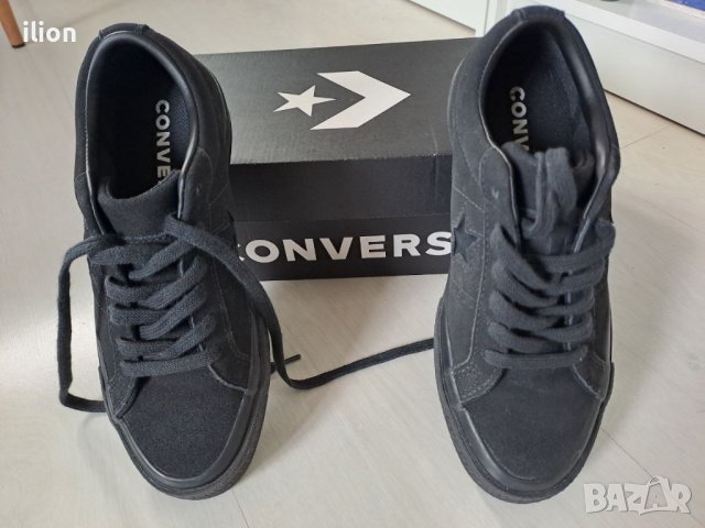 Converse One Star Suede Low Top Triple Black, снимка 7 - Детски маратонки - 40202534