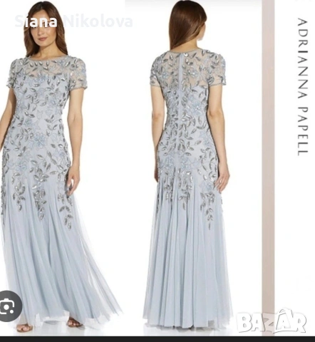 Официална рокля с пайети S размер нова Adrianna Papell 