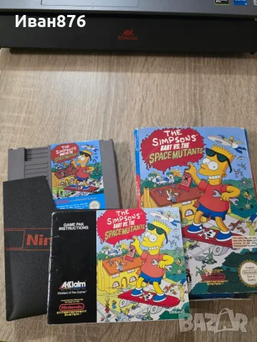 The Simpson Bart Space Mutants NES