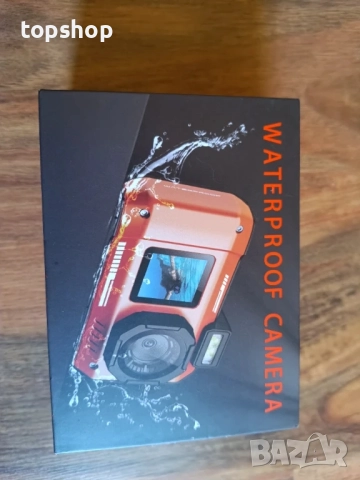 Нова 4K Подводна камера 33 FT Водоустойчива камера с два екранa Вградена батерия 2500 mAh 48MP..., снимка 7 - Камери - 51597988