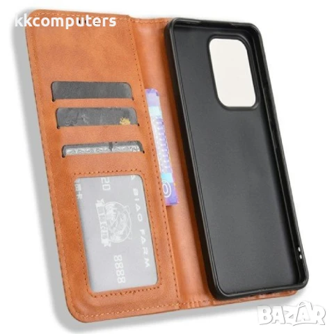 Oppo Reno13 5G Retro Texture Wallet Калъф и Протектор, снимка 5 - Калъфи, кейсове - 51349386