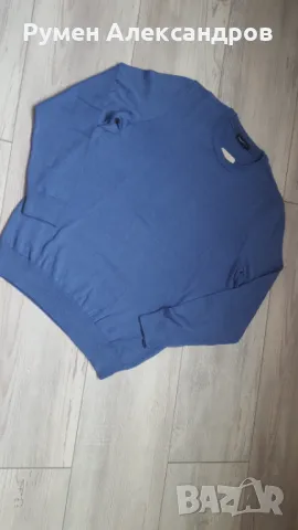 Чисто нов син мъжки пуловер LC WAIKIKI BASIC размер L , снимка 2 - Пуловери - 50422691