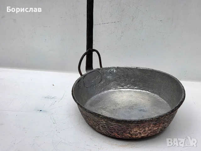 Стара медна тава - бакърена