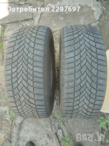 Продавам 2 броя зимни гуми BRIDGESTON 215/55/17, снимка 3 - Гуми и джанти - 56208174