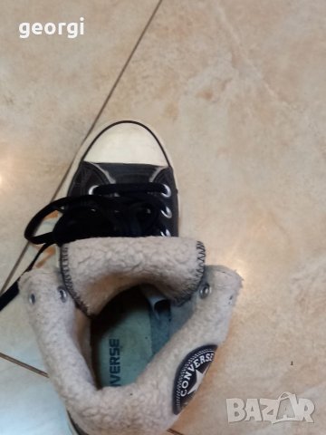 Зимни кецове Converse естествена кожа   4/4, снимка 2 - Кецове - 39022696