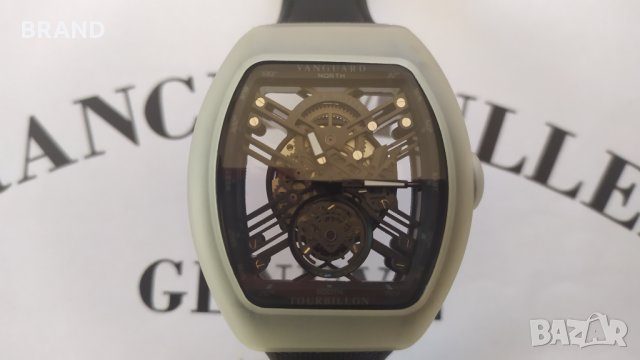 Уникален часовник Franck Muller Vanguard Carbon механичен клас 6А+, снимка 9 - Мъжки - 30281718
