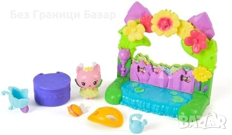 Нов Gabby’s Dollhouse Комплект Балкон с фигурка и куклени аксесоари Играчка дете, снимка 3 - Образователни игри - 51584123