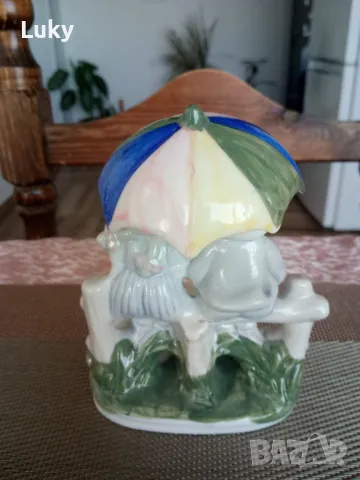 Идилия!Прекрасно произведение на изкуството.Порцелан-Германия., снимка 5 - Статуетки - 47830138