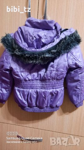 Лилаво зимно яке, снимка 2 - Детски якета и елеци - 31154310