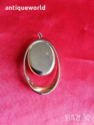 Стара ПОЗЛАТЕНА Висулка Медальон КАМЕЯ, снимка 2 - Антикварни и старинни предмети - 34386638