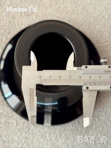 Черна стъклена ваза за наргиле ~45 мм гърловина – аксесоар за shisha / hookah, снимка 4 - Наргилета - 52440345