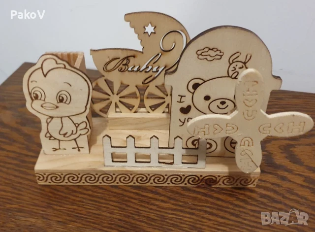 🎵 Дървена музикална игра "Бебе"🎵 , снимка 2 - Музикални играчки - 51328309