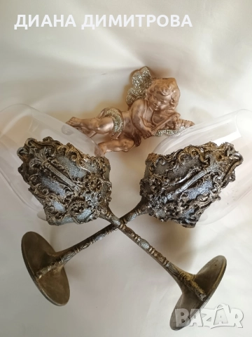 Ръчно декориран комплект за вино! Подарък!, снимка 3 - Други - 52342041