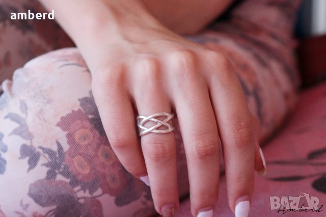 Сребърен пръстен модел R056, снимка 3 - Пръстени - 28854245
