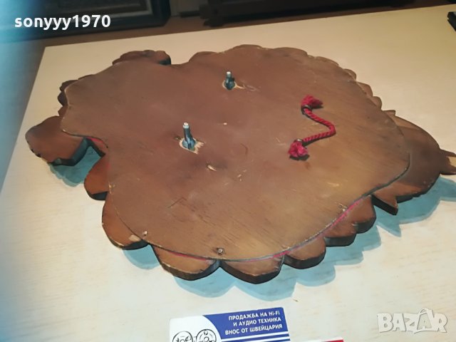 дърворезба с герб-внос швеицария-46х37см, снимка 11 - Колекции - 29860932