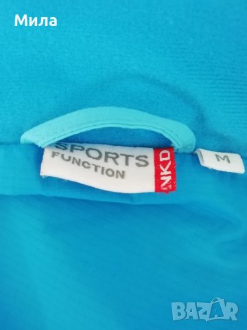 Петролено синьо софтшел яке с качулка размер M , снимка 4 - Якета - 40630929