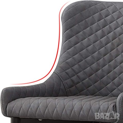 Висококачествени трапезни столове BUDC039GY, снимка 7 - Столове - 42873670