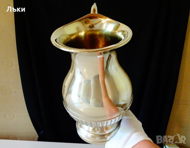 Бронзова кана за вино,1.25 кг.,2 литра., снимка 5 - Антикварни и старинни предмети - 30296258