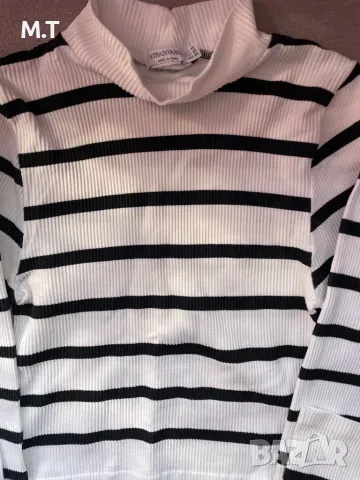 Рипсена блуза Страдивариус размер XS, снимка 3 - Блузи с дълъг ръкав и пуловери - 49347331